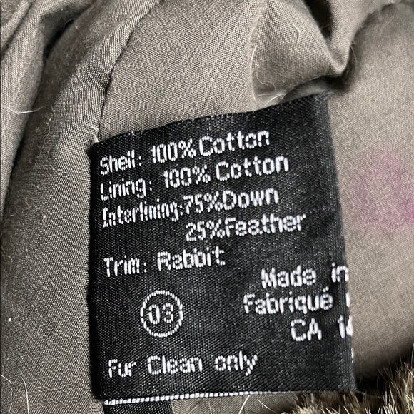 Real Fur down feather filled Trapper Hat with fur ear flaps - Picture 7 of 9